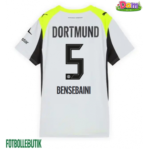 Borussia Dortmund Ramy Bensebaini #5 Bortatröja Kvinnor 2025-26 Kortärmad
